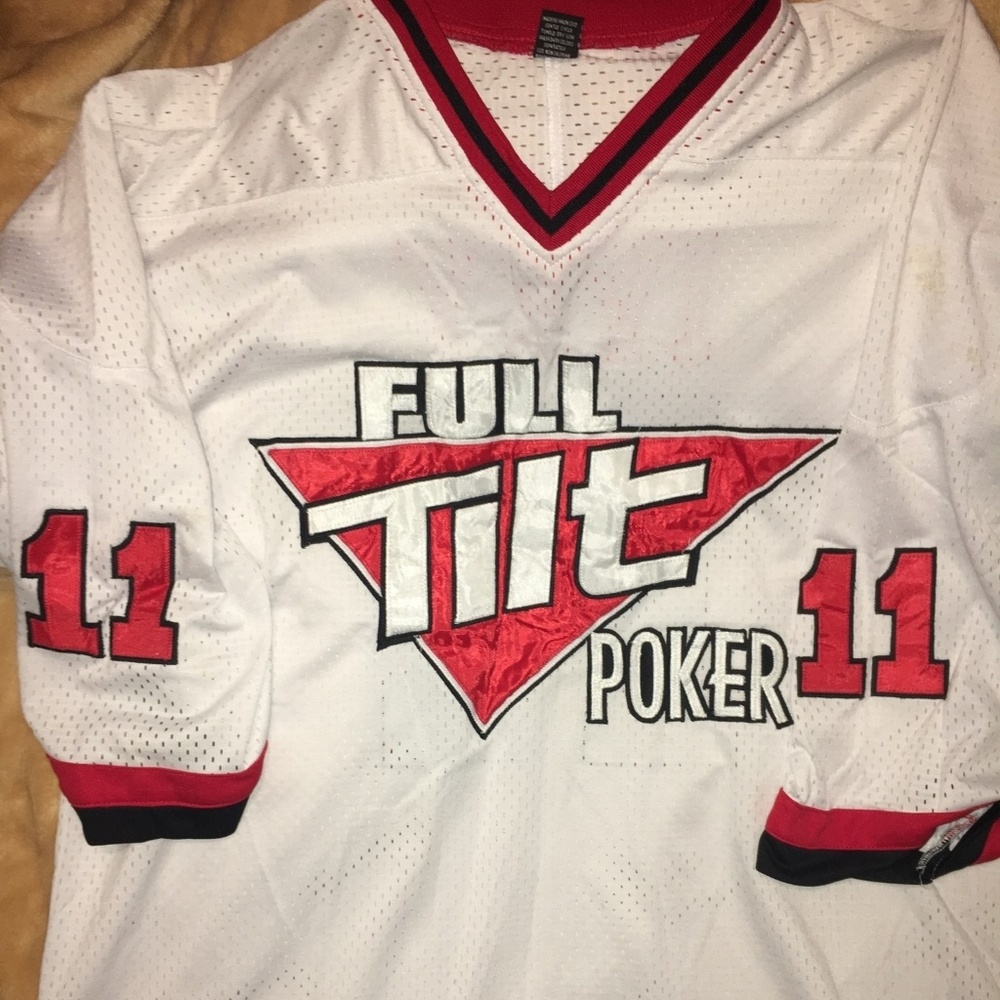 Phil Ivey Full Tilt Poker Hockey Jersey XXL